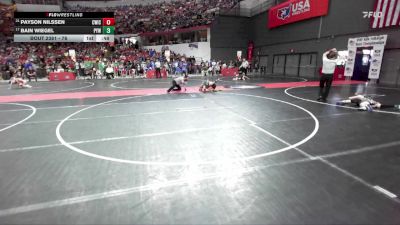 76 lbs Cons. Round 2 - Payson Nilssen, CrassTrained: Weigh In Club vs Bain Wiegel, Pec-Argyle Youth Wrestling