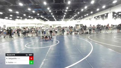 58 lbs Round Of 16 - Nicholas Delgadillo, Total Kaos WC vs Samuel Subia, Legends Of Gold LV