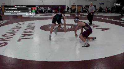 157 lbs Semifinal - Cooper Sanders, Sioux Falls vs Karsen Otis, Augsburg