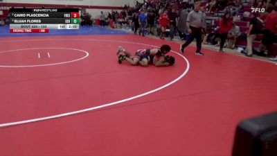 133 lbs Semifinal - Elijah Flores, Cerritos College vs Cairo Plascencia, Fresno City College