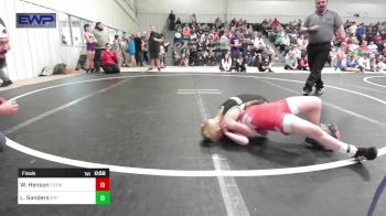 60 lbs Final - William Henson, Fort Gibson Youth Wrestling vs Lincoln Sanders, Sallisaw Takedown Club