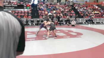 144 lbs Cons. Round 2 - Jax Crolley, Father Ryan High School vs Garrett Sparks, Concord Christian School