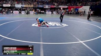 119 lbs Quarterfinal - Joseph Heyano, Dillingham High School vs Alvino Vasquez, Bethel High School