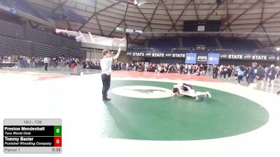 126 lbs Champ. Rd Of 16 - Preston Mendenhall, Toro World Club vs Tommy Baxter, Punisher Wrestling Company
