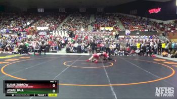 3-2-1A 138 1st Place Match - Josiah Ball, Hoisington vs Lukas Zodrow, Oberlin-Decatur Community