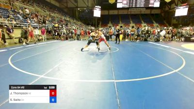 157 lbs Cons 64 #2 - Joel Thompson, NE vs Shane Saito, OH