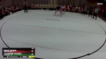 133 lbs Round 1 (8 Team) - Mackenzie Childers, Team Iowa vs Grace Drueke, Nebraska Red