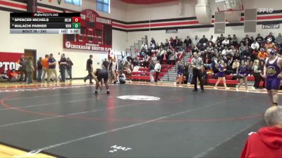 285 lbs Quarterfinal - Spencer Michels, Oelwein vs Malachi Parker, Vinton-Shellsburg