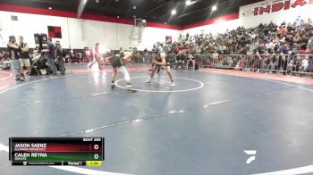 132 lbs Quarterfinal - Calen Reyna, Servite vs Jason Saenz, Eleanor Roosevelt