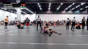 153 lbs Quarterfinal - Khalif Rhodes, Mallard Creek Wrestling Club vs Adam Culican, Roundtree Wrestling Academy