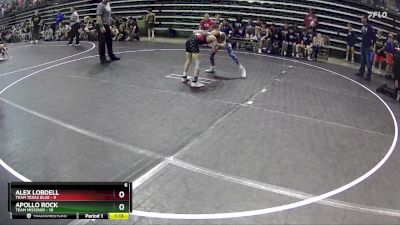 75 lbs Round 1 (6 Team) - Alex Lobdell, Team Texas Blue vs Apollo Rock, Team Missouri