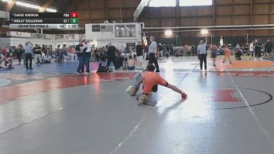 145 lbs Quarterfinal - Gage Bjerga, Pinnacle vs Kelly Sullivan, KD Training Center