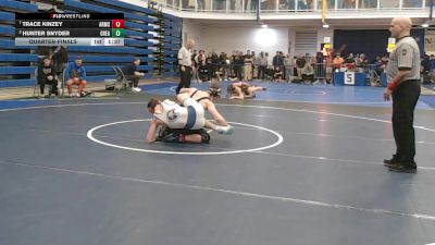 189 lbs Quarterfinal - Hunter Snyder, Greater Latrobe vs Trace Kinzey, Armstrong