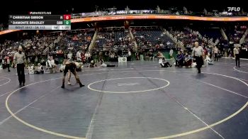 3A 113 lbs Champ. Round 1 - Christian Gibson, Pisgah High School vs Damonte Bradley, Carrboro