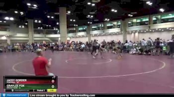 126 lbs Round 6 (10 Team) - Graylee Fox, DREAM TEAM vs Jacey Gorder, Montana