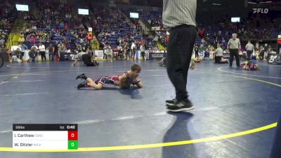 56 lbs Consy 3 - Isaiah Carthew, Conemaugh Twp vs Wylee Ditzler, Wilkes Barre