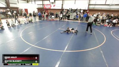 67 lbs 3rd Place Match - Ridge Higley, JWC vs Boston Blackett, JWC