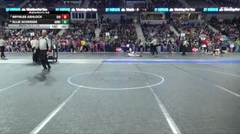 70 lbs Champ. Round 1 - Brynlee Ashlock, Eureka vs Ellie Schridde, Great Bend Wrestling Club