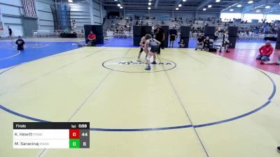 150 lbs Final - Keegan Hewitt, POWA vs Marc Saracinaj, Mat Assassins Black