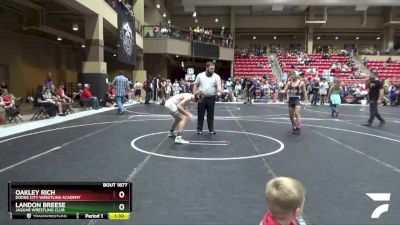 130 lbs Semifinal - Oakley Rich, Dodge City Wrestling Academy vs Landon Breese, Jaguar Wrestling Club