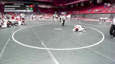 120 lbs D1 - Semi-finals (fri 7:30pm.) - Nolan Micke, Kaukauna vs Nathan Henderson, Holmen