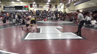 215 lbs 13th Place Match - Travin Thomas, Atlantic vs Traesyn Cope, Clarion-Goldfield-Dows