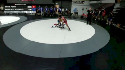 126 lbs Ethan Perry, SDIKWA - San Diego-Imperial Kids Wrestling Association vs Francisco Alvarado, KCWA - Kern County Wrestling Association