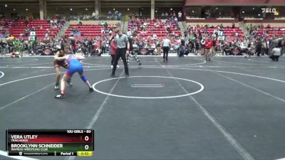 80 lbs Cons. Round 2 - Brooklynn Schneider, Wamego Wrestling Club vs Vera Utley, Trailhands