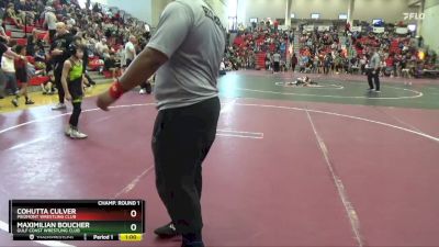 60 lbs Champ. Round 1 - Cohutta Culver, Piedmont Wrestling Club vs Maximilian Boucher, Gulf Coast Wrestling Club