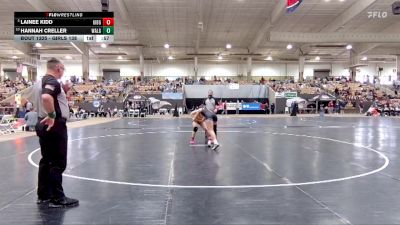 Girls 138 lbs 5th Place Match - Lainee Kidd, Gibbs High School vs Hannah Creller, Walker Valley High School