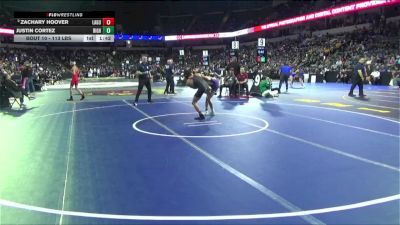 113 lbs Round Of 64 - Zachary Hoover, Laguna Creek (SJ) vs Justin Cortez, Righetti (CS)