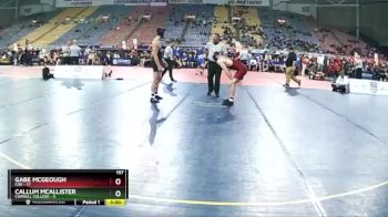 157 lbs Quarters & 1st Wb (16 Team) - Callum McAllister, Cornell College vs Gabe McGeough, Coe