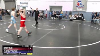 106 lbs Cons. Round 3 - Drew Bush, North Pole Wrestling Club vs Andrew Fowler, Nikiski Freestyle Wrestling Club