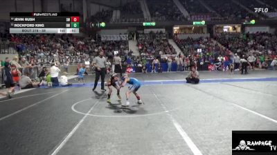 58 lbs Cons. Round 2 - Rockford King, Bobcat WC vs Jevin Rush, Stockton WC