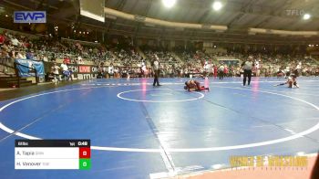 61 lbs Quarterfinal - Andres Tapia, Grindhouse vs Hudson Vanover, Tiger Trained Wrestling