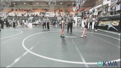 78-88 lbs Rr Rnd 1 - Laneigh Jo Cartwright, Midwest City Bombers Youth Wrestling Club vs Amberlynn West, Midwest City Bombers Youth Wrestling Club