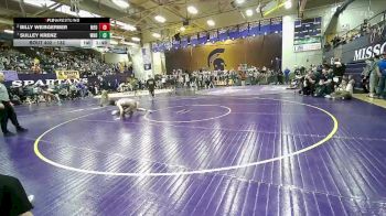 132 lbs Quarterfinal - Sulley Krenz, Williston vs Billy Weisgerber, Mead