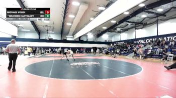 141 lbs Cons. Round 4 - Michael Volek, Millersville vs Brayden Hartranft, Franklin & Marshall Unattached
