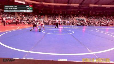 76 lbs Round Of 32 - Braxton Irvine, Immortal Athletics WC vs Cael Schlueter, Rough House