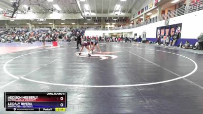 136 lbs Cons. Round 5 - Leidaly Rivera, Unattached - Kentucky vs Addison Messerly, Campbellsville University