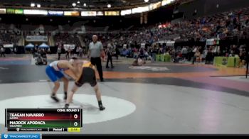 98 lbs Cons. Round 3 - Teagan Navarro, Nampa vs Maddox Apodaca, Columbia