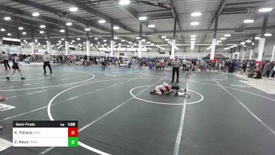 64 lbs Semifinal - Karsyn Palace, Payson WC vs Zanyah Keys, Team Aggression