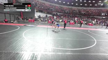 105 lbs Semifinal - Cora Stewart, Askren Wrestling Academy vs Zoe Mlsna, Sarbacker Wrestling Academy