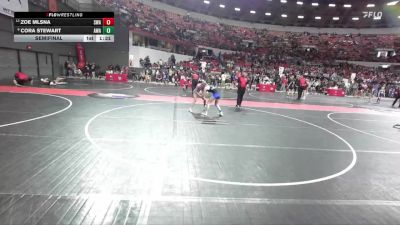 105 lbs Semifinal - Cora Stewart, Askren Wrestling Academy vs Zoe Mlsna, Sarbacker Wrestling Academy