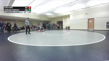 170lbs Champ. Round 2 - Layla Leitz, Naches Valley (Girls) vs Angeline Condulle, Redmond (Girls)