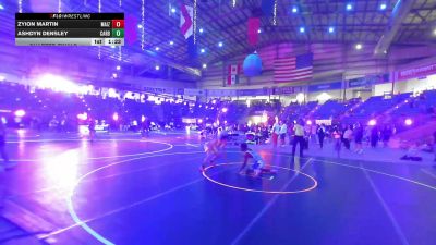 113 lbs Quarterfinal - Zyion Martin, Maize WC vs Ashdyn Densley, Carbon WC