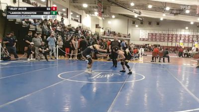 138 lbs 7th Place - Riley Jacob, Bristol County/Dighton Rehoboth vs Landon Purington, Franklin County