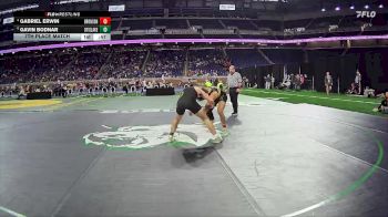 D4-157 lbs 7th Place Match - Gabriel Erwin, Bronson vs Gavin Bodnar, Otisville LakeVille Memorial