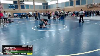 120lbs Cons. Round 6 - Linsey Ortega, Toppenish (Girls) vs Madison Fowler, Kelso (Girls)
