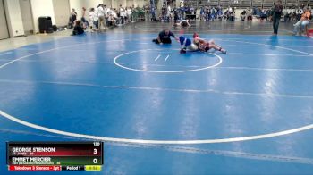 130 lbs Finals (8 Team) - Emmet Mercier, LSH (LeSueur/Henderson) vs George Stenson, St. James